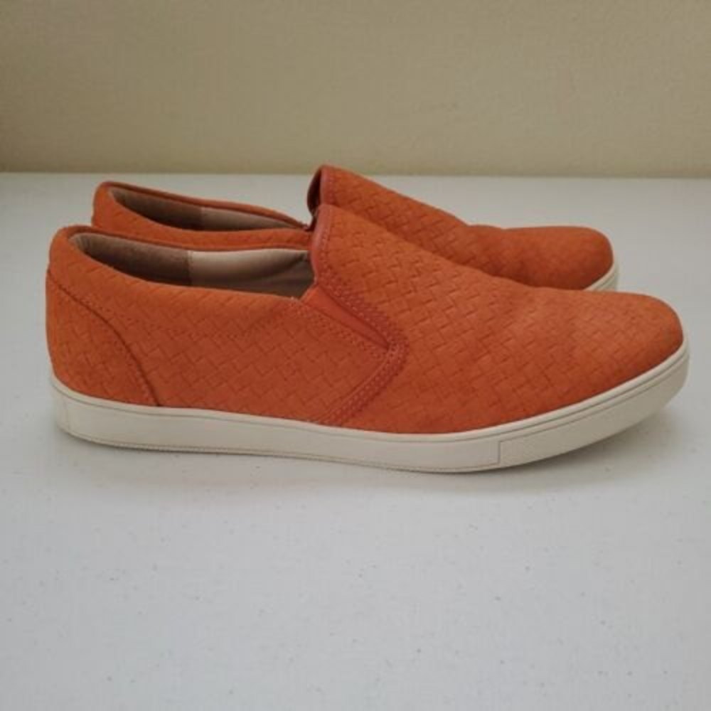Sam Edelman Eric Balance Men's Slip On Casual Orange Leather Sneaker Shoe Sz 9M